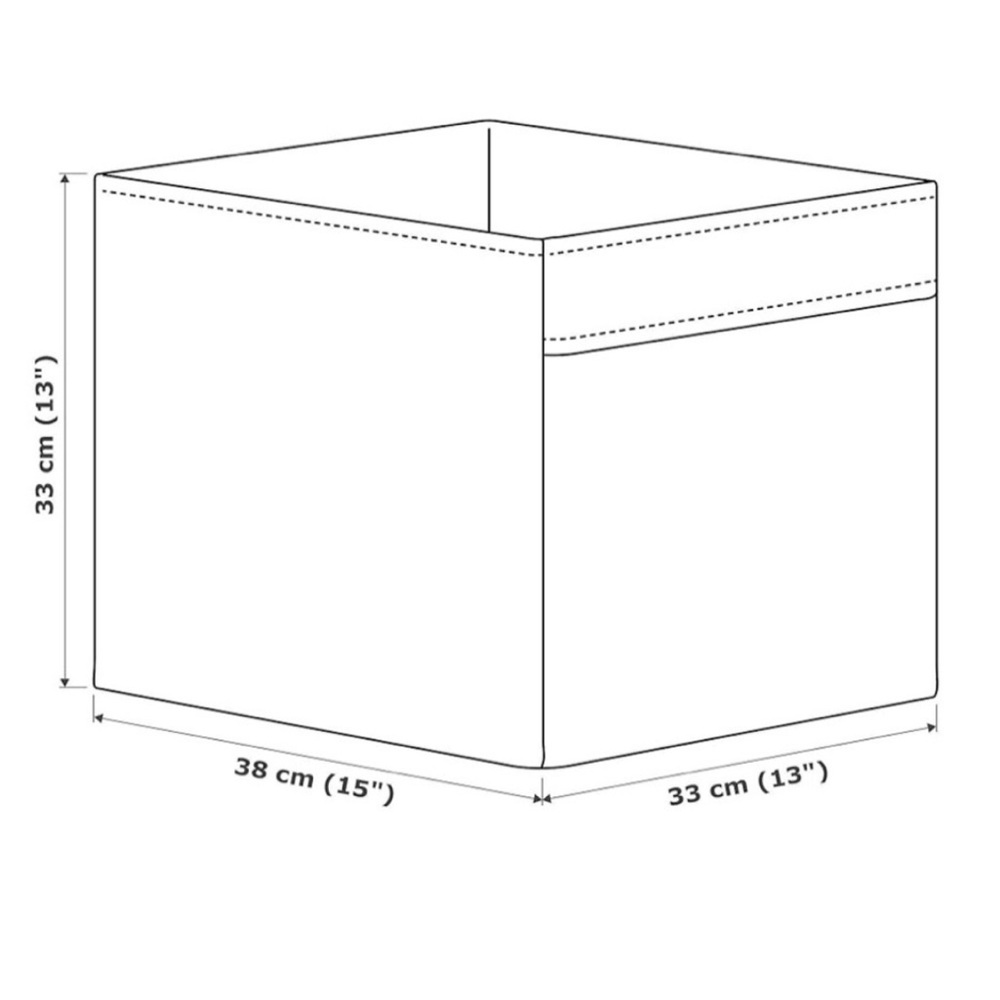 IKEA DRÖNA Dark Gray Storage Box 13x15x13 Large Cube | NWOT - Picture 2 of 8